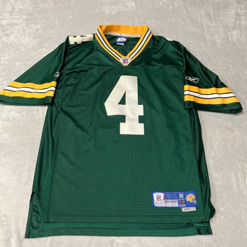 Reebok Jersey Green Bay Packers Brett Favre #4‎ NFL Equipment Men Medium